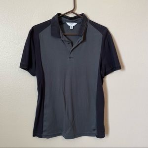 Men’s Calvin Klein Two Tone grey and black polo shirt